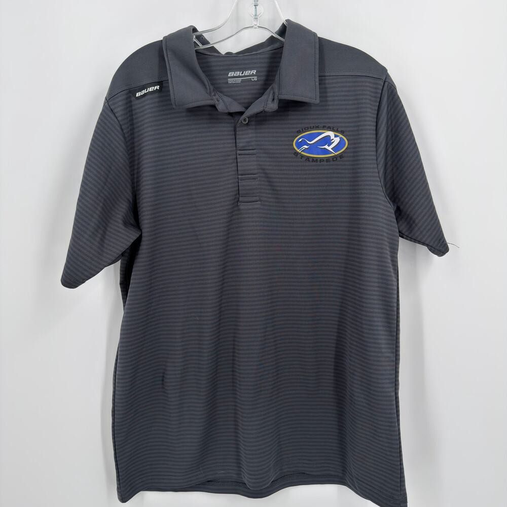 Bauer Sioux Falls Stampede Gray‎ Performance Polo - L